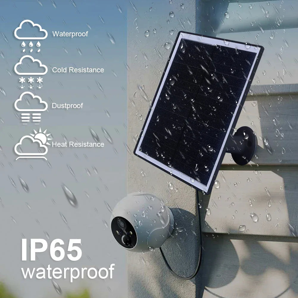 6W 5V Solar Panel Charger Shingled Solar Panel 24% Efficiency Micro USB & USB-C Port Solar Cell Panel for Phone iPad Outdoor Use
