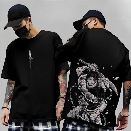 Anime Gojo Satoru Jujutsu Kaisen Printed T-shirt Men's and Women's T-shirt Men's Top Sports T-shirt Men's T-shirt Summer Tee New