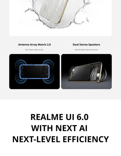 realme 15T 5G Smartphone NFC Dimensity 6400 Max Chipset Dual 50MP Cameras 6.57" 120Hz AMOLED Display 7000mAh Battery 60W Charge