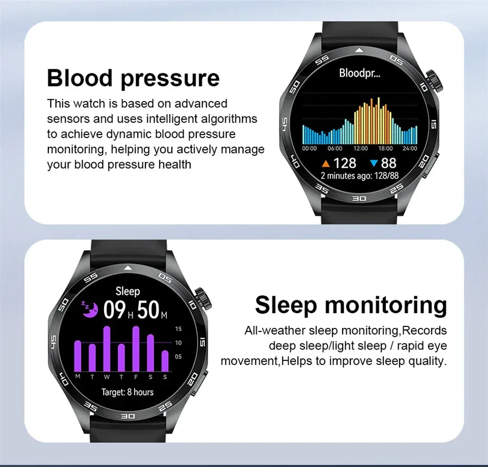 2025 New Blood Pressure Smart Watch Men ECG Monitoring Heart Rate Monitor Women Smartwatch BT Call Fitness Tracker Sport Watches