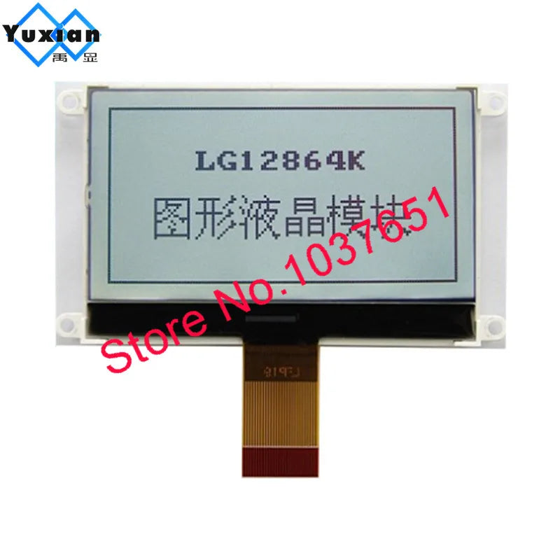 128x64 COG Lcd Display Module Screen 3.3V ST7565P COG LED serial SPI ST7567 ST7565R Good Quality LG12864K blue or white