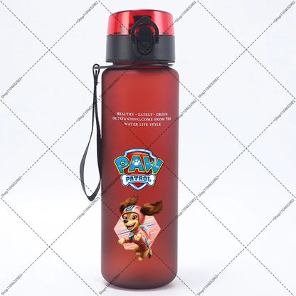 Paw Patrol 650ML Water Bottles Cartoon Anime Pattern Printed Sports Bottle Women Men Outdoor Fashion Cup Birthday Party Gifts