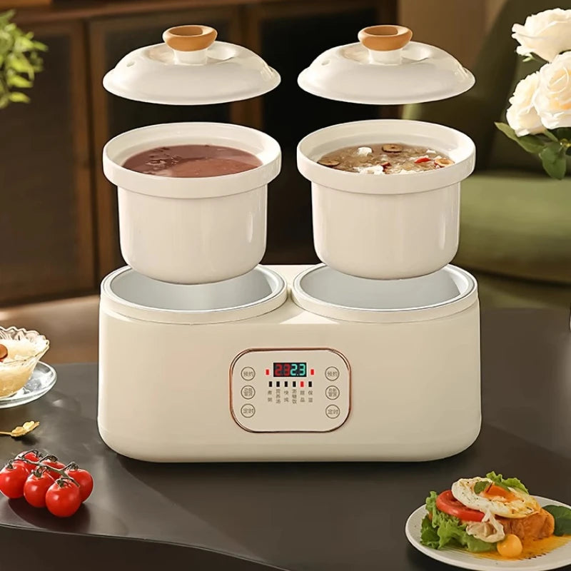 Ceramic Electric Stew Pot Porridge Cooker Porridge Stew Pot Electric Casserole Household Automatic Stew Pot Самогонный Аппарат