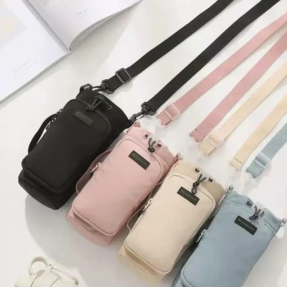 Portable Water Bottle Bag Water Bottle Holder With Adjustable Shoulder Strap Cup Insulated Protective Cover Cup Accessories