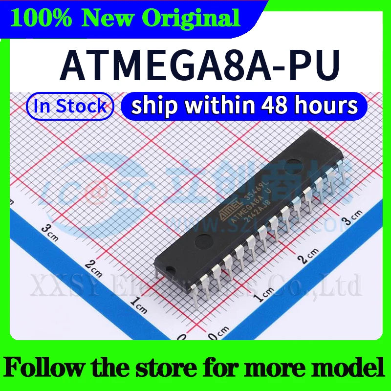 ATMEGA8A-PU  ATMEGA8-16PU  ATMEGA8L-8PU  ATMEGA48-20PU  ATMEGA48V-10PU  ATMEGA48PA-PU  ATMEGA48PV-10PU  In stock 48 hours ship