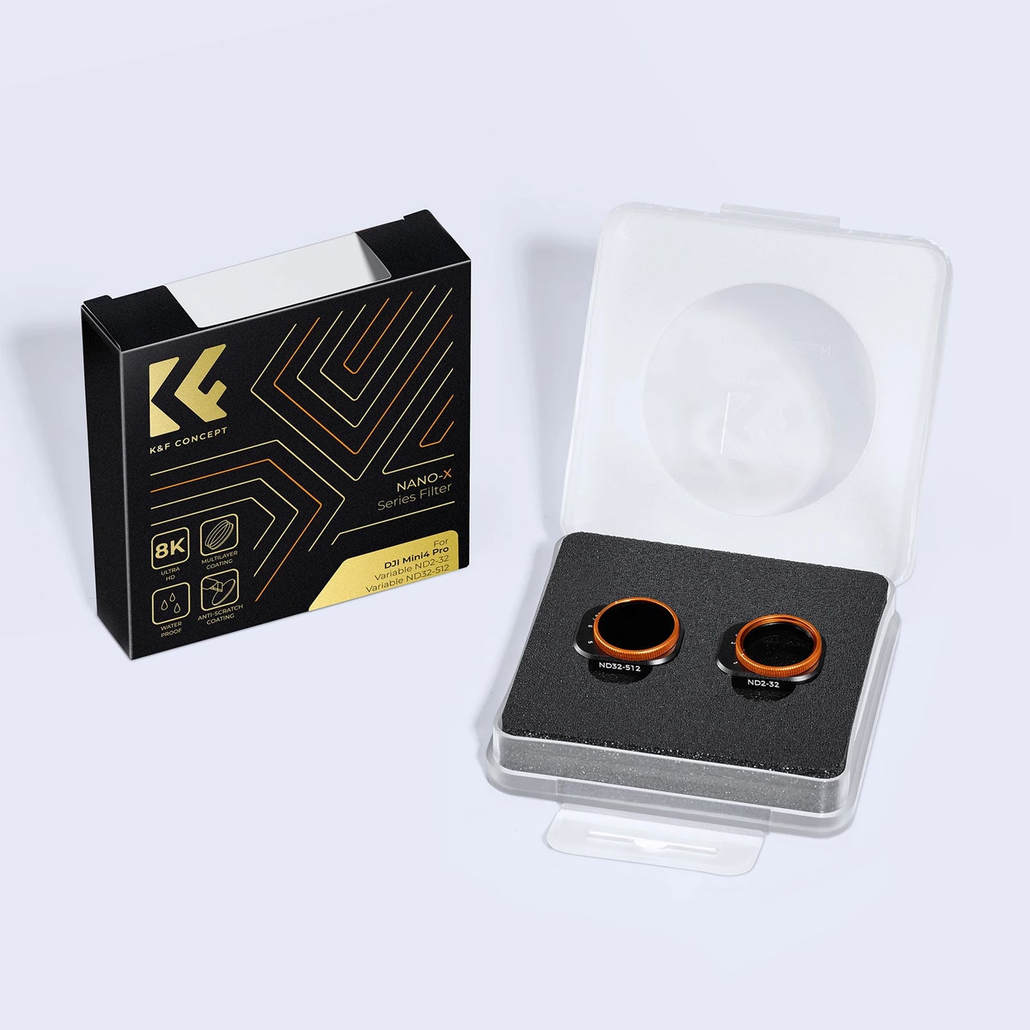 K&F CONCEPT Drone Lenses Filter for DJI Mini 4 Pro Filter UV CPL ND NDPL16 32 64 128 256 Black Mist 1/4 ND1000 Camera Filter Set