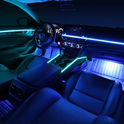 18in1 Car interior lights rgb Car Led interior car led strip lights for car ambient light door lighting Foot decorative lamp