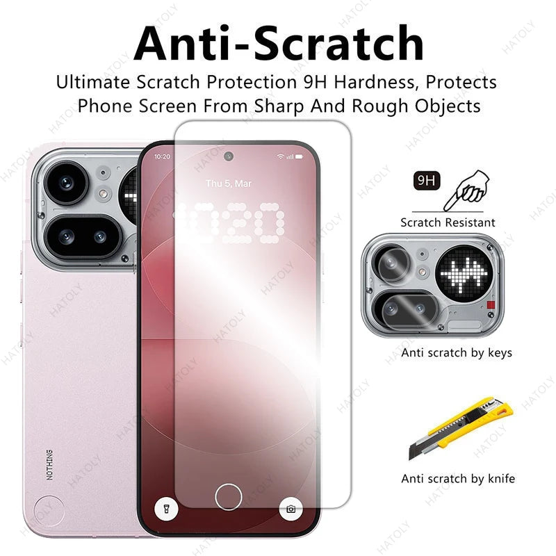 For Nothing Phone 4a Pro Glass Clear HD Protective Film For Nothing Phone 4a Temperd Film Screen Protector Camera Lens Protector by PDG ibma