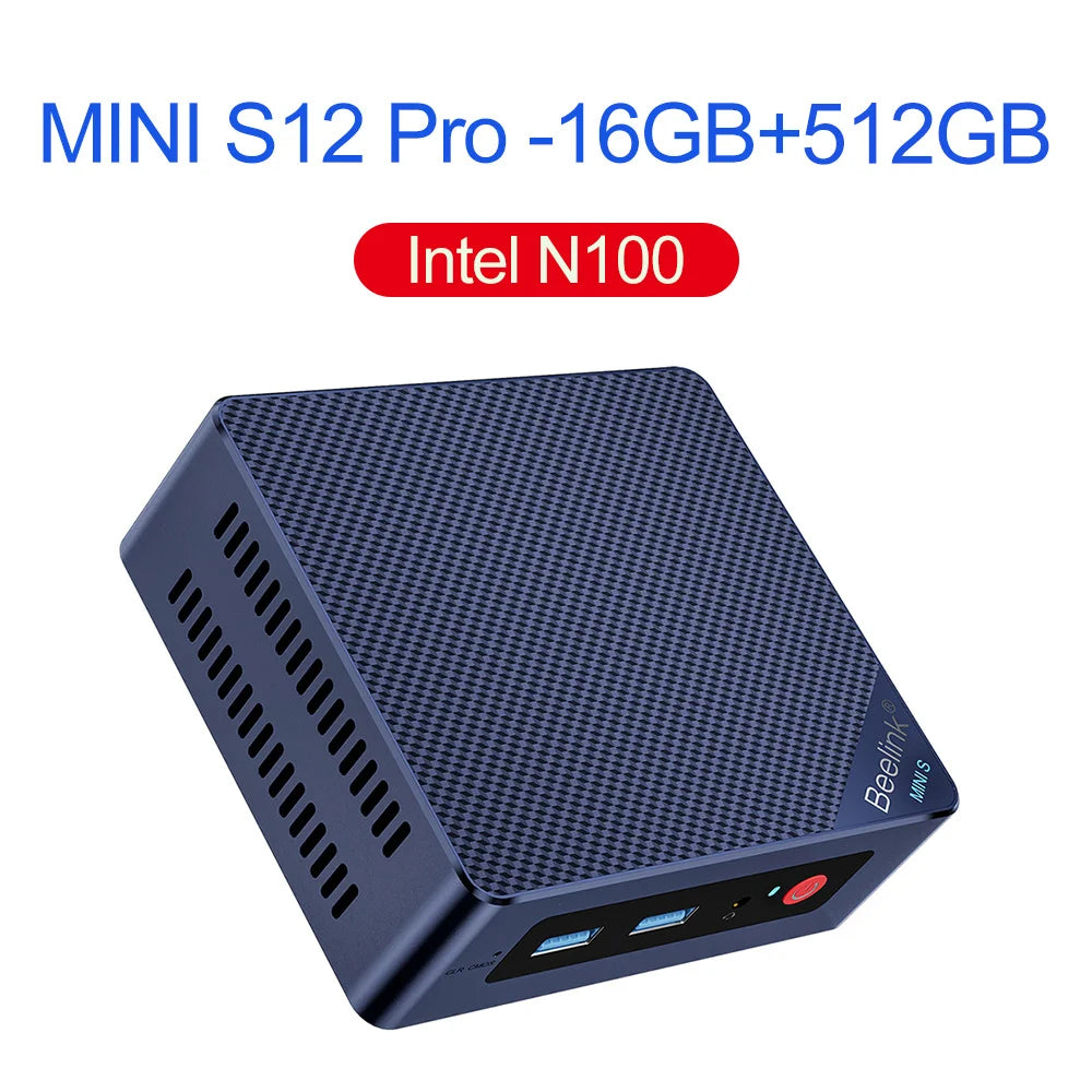 Beelink Mini S13 Intel Twin Lake N150 S12 Pro N100 16G 500G Windows 11 Mini S 11th N5095 DDR4 8GB 128GB Desktop Computer N95