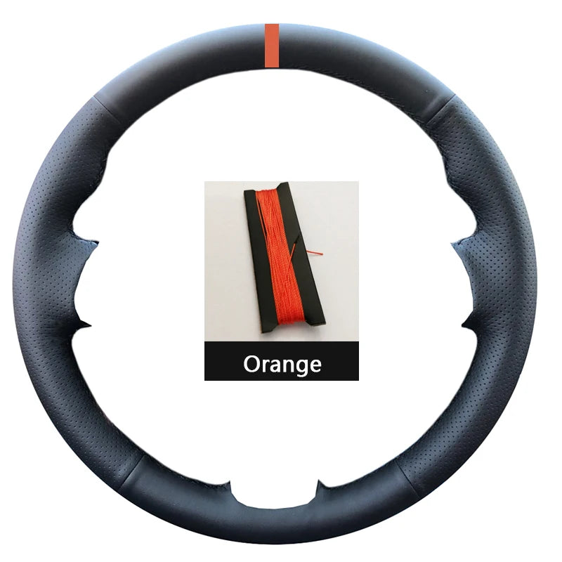 Black Suede Car Steering Wheel Cover For Opel Astra(K) Corsa(E) Crossland X Grandland X Insignia Leather Steering Wrap