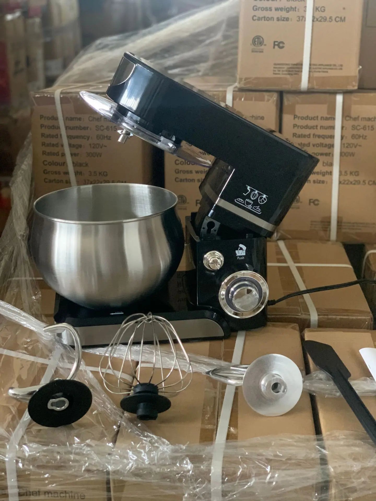 5L Stand Mixer – 3-in-1 Multifunctional Kitchen Machine with Dough Hook, Beater & Whisk,1000W Powerful Motor for Baking/Cooking
