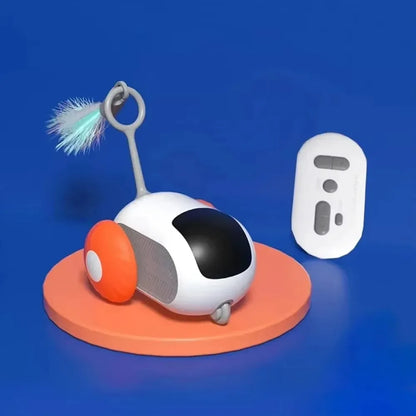 Electric Cat Toys Remote Control Sports Car Teaser Stick Self-Help Boredom Reliever Indoor Cat Interactive Smart Cat Toys