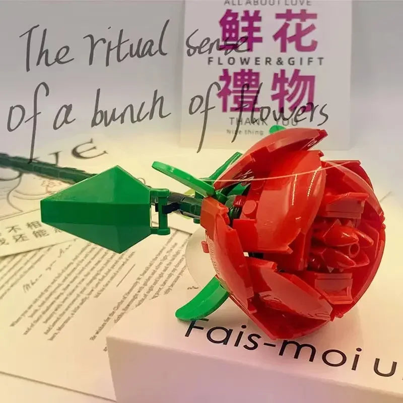Romantic Wildflower Bouquet Flower 10313 Building Set Home Decoration Building Block Toys Valentine's Day Gift for Girlfriend