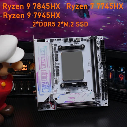 TOPC AMD R9 9955HX 7845HX/7945HX/ 8945HX/ R7 7745HX Gaming Motherboard 2*DDR5 2*M.2 2280 SSD 4*SATA3.0 WiFi6E BT5.3 Computer