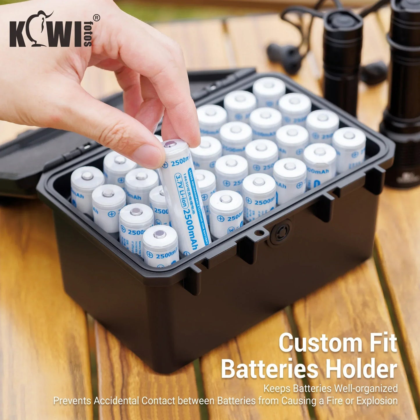 Multi Slots 18650/21700/AA/AAA/Coin Battery Case Storage Box Container Holder IP67 Waterproof And Dustproof Battery Storage Box