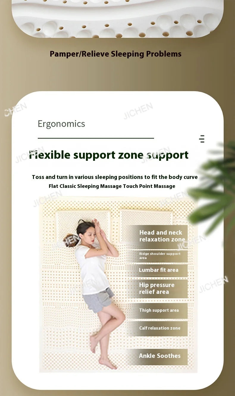 HQC Natural Latex Double Mattresses King Size Molblly Foldable Latex Mattresses Twin Queen Folding Colchon Matrimonial Furnitur