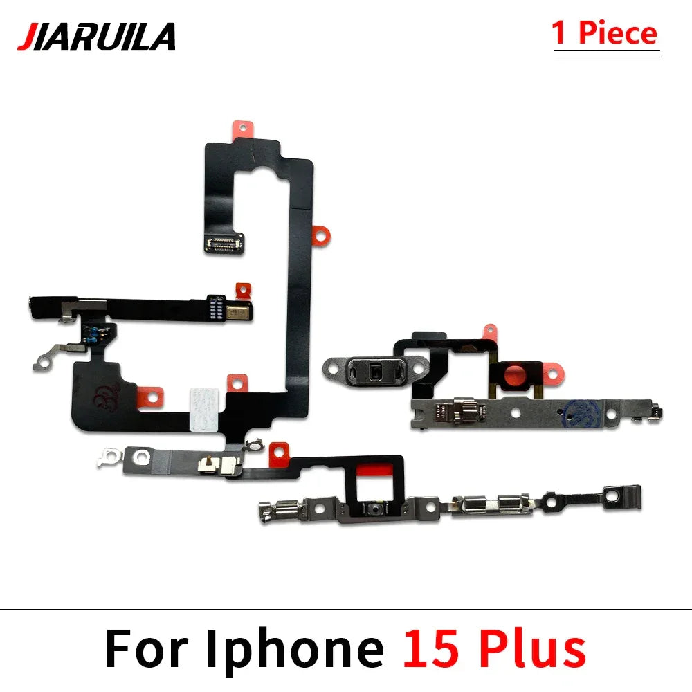 NEW Power On Off Volume Side Button Key Flex Cable Replacement Parts For iPhone 13 mini 14 Plus 15 Pro Max 13 Pro