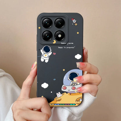 For Xiaomi 14T 14T Pro Cases Cartoon Astronaut Protective Durable Fashion Simplicity Soft Phone Cover For Xiaomi14T 14TPro Coque