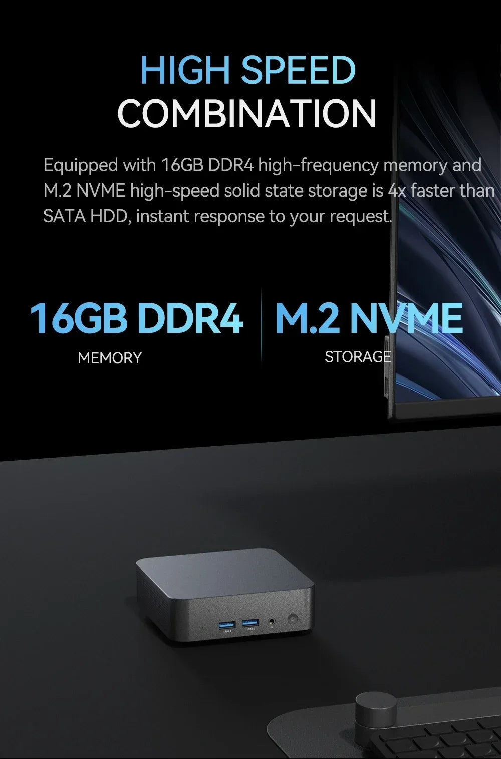 2026 Powerful Mini PC Intel Core I9-8950HK I3-6100 16GB DDR4 1TB SSD Windows 11 WiFi 6 BT5.2 Gaming Office Portable Desktop PC