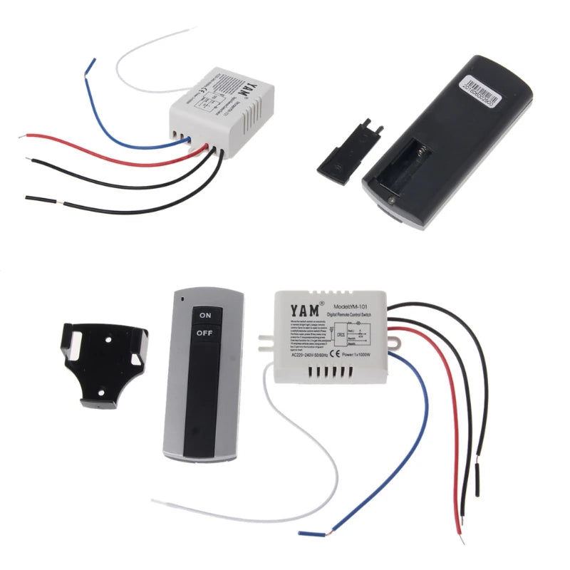 Wireless 1 Channel ON/ Lamp Remote Control Receiver Transmitter