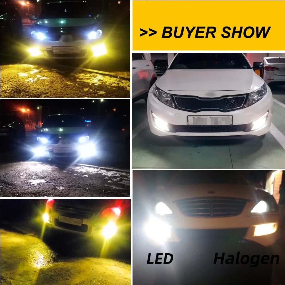 2Pcs Car LED Fog Lamp For Nissan X-Trail T30 T31 T32 2004-2015 2016 2017 2018 2019 2020 Front Driving Light