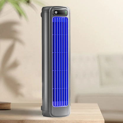 USB Plug-in Portable Tower Fan 3 Speed Desktop Fan 2000mAh Rechargeable Quiet Standing Fan 300x80x80mm Wall Mount Fan