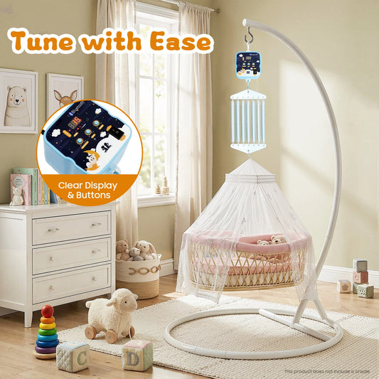 12W Electric Baby Swing Control, 7 Springs Baby Cradle Rocker Control, Adjustable Hanging Babies 0-12 Months by PDG ibma