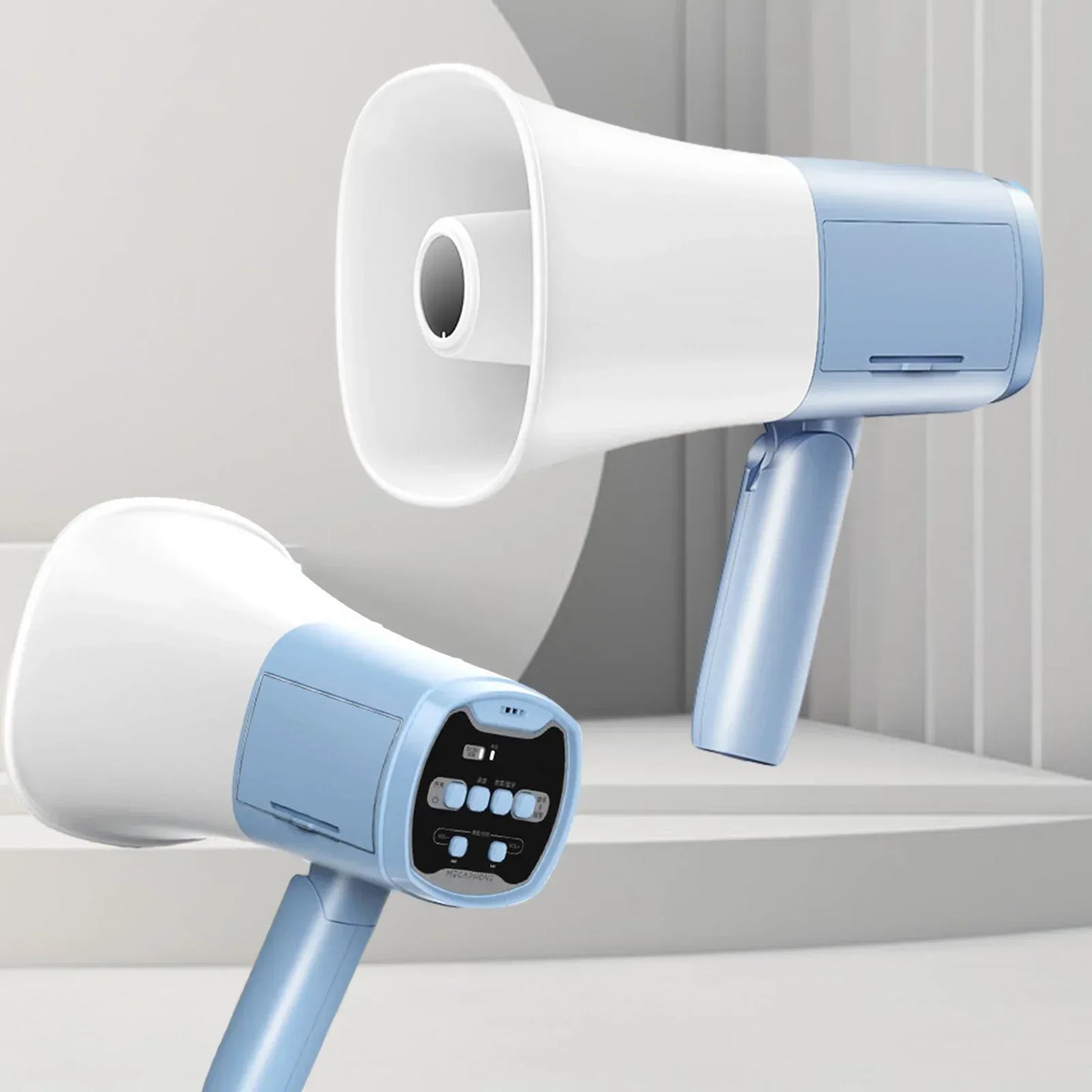 Amplifier Foldable Megaphone Speaker Portable Megaphone Bullhorn for Selling Promotions Safe Drills Cheerleading Fans Outdoor
