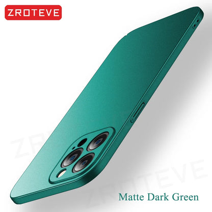 For iPhone 17 Air 17e 16 16e 15 14 13 12 Pro Max ZROTEVE Slim Matte Hard PC Cover For iPhone17 iPhone16 Plus Phone Case