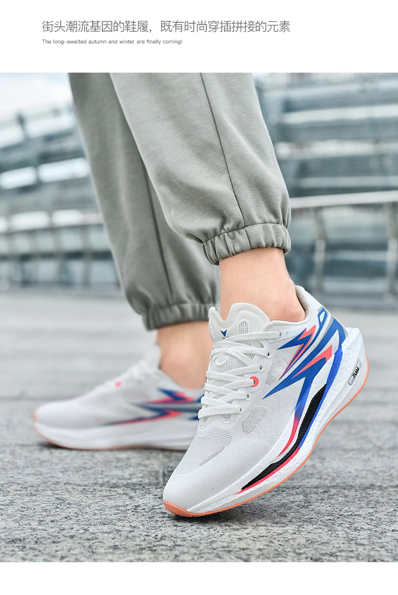 Men's Running Shoes Jogging Breathable Mesh Cushioning Non-Slip Outdoor Casual shoes Couple Trainer Race Sneakers Off-road Shoes