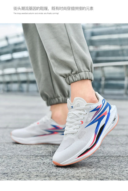 Men's Running Shoes Jogging Breathable Mesh Cushioning Non-Slip Outdoor Casual shoes Couple Trainer Race Sneakers Off-road Shoes