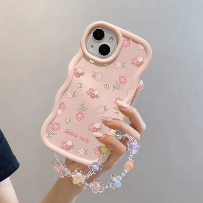 INS Flower Chain Phone Case For Huawei P40 Lite Nova 3i Y70 Honor 90 Lite X8 X6 X9A X7A X8A X7B X8B X9B Soft Silicone Cover