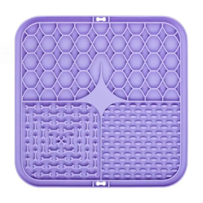 Pet Lick Silicone Mat Dogs Pet Slow Food Plate for Dog Bathing Distraction Silicone Dog Sucker Food Training Dog Feeder Supplies