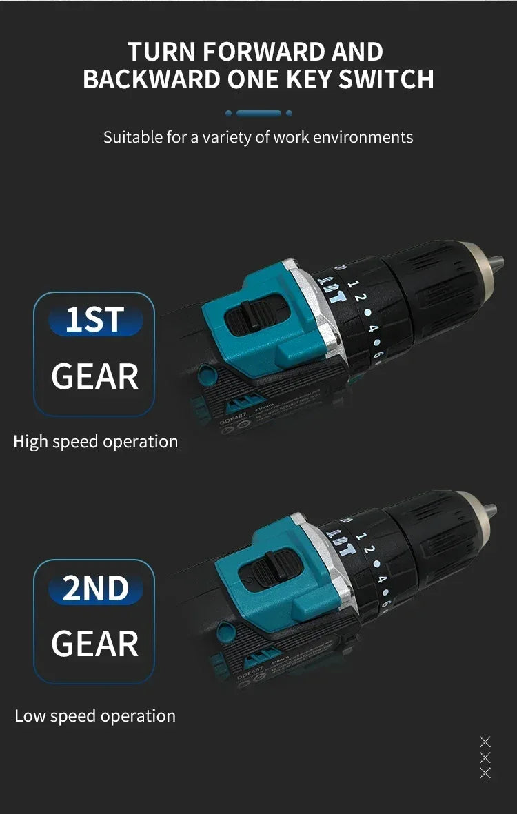 Makita DDF487 18V 10mm Brushless Cordless Drill Driver, Original 2-in-1 Drill & Screwdriver Tool (Batteries Not Included)