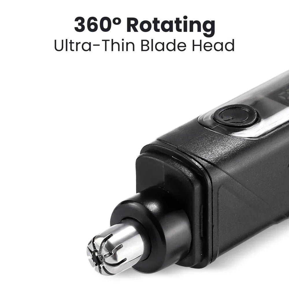 Electric Mini Nose Hair Trimmer Painless Clipper Nose Ears Facial Hair Shaving Portable Trimmer For Men Women Wet Dry Haircut