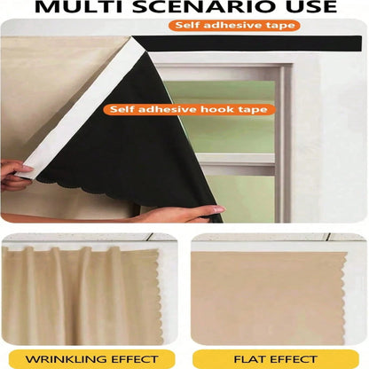 1pc Modern Elegant 100%Blackout Curtain, Fashion Home Decor for Living Room Bedroom, Effective UV Blocker Drapes, Korean Style