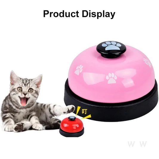 1pc Pet Toy Training Dinner Small Bell Footprint Dog Toys for Teddy Puppy Pet Call Puppy Accessories Pet Toys by PDG ibma