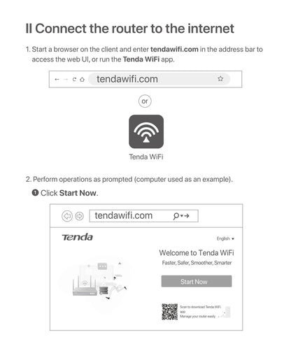 Tenda WIFI6 Router AX1500 Gigabit Wireless Router Signal Amplifier 2.4G 5GHz Beamforming Parental Control Guest Network Repeater