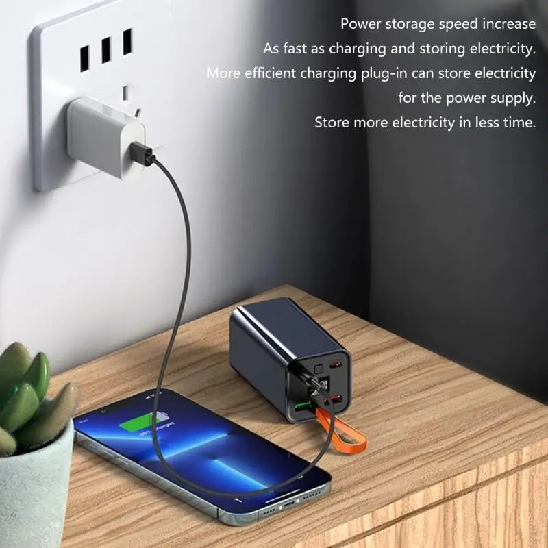 652F 20000mAh PowerBank Casing with 22.5W Fast USB C Output Port & Input Port LED for Phone