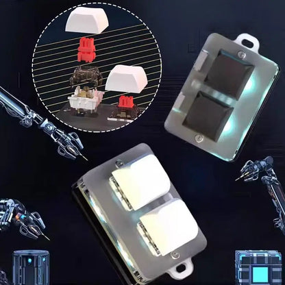 2.4G 2-key Customize Bluetooth Keyboard Knob With RGB Light Copy Paste Shortcut Key E-sports Game Mini Keyboard USB external