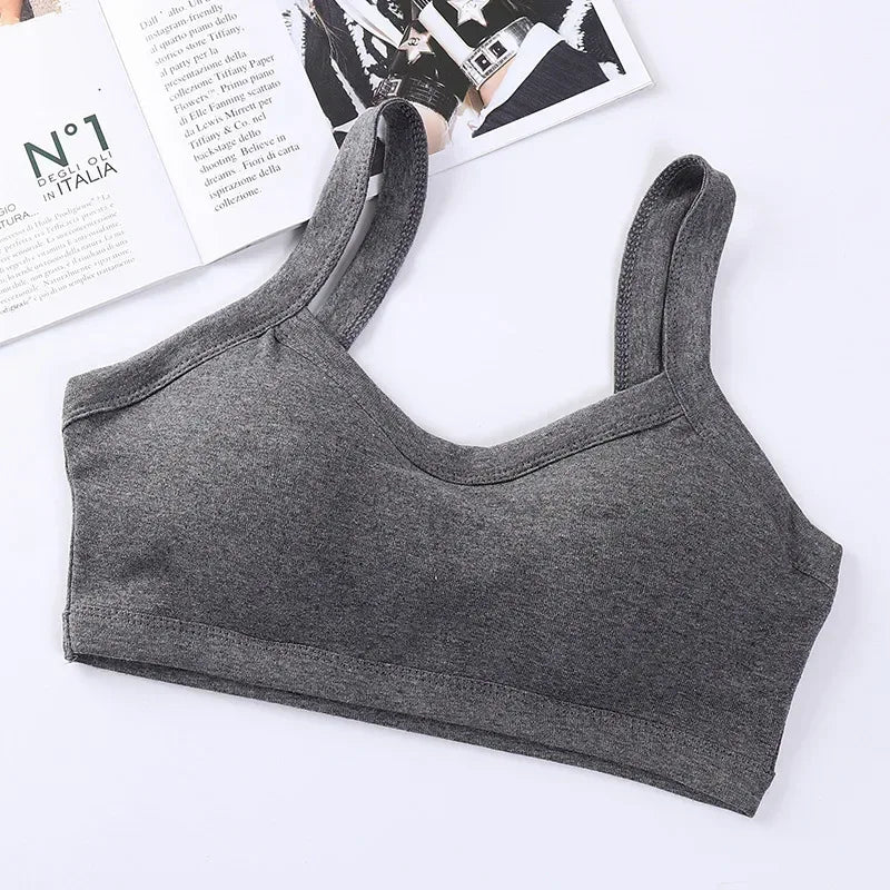 Seamless Push Up Bra for Women - Cotton Sports Bralette with Removable Pads, Wire-Free Comfort for Yoga & Daily Wear
