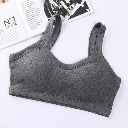 Seamless Push Up Bra for Women - Cotton Sports Bralette with Removable Pads, Wire-Free Comfort for Yoga & Daily Wear