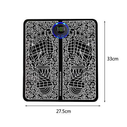 EMS Foot Booster Foot Circulation Massager 8 Modes USB Rechargeable Leg Muscle Stimulator Remote Control for Relax Feet and Legs