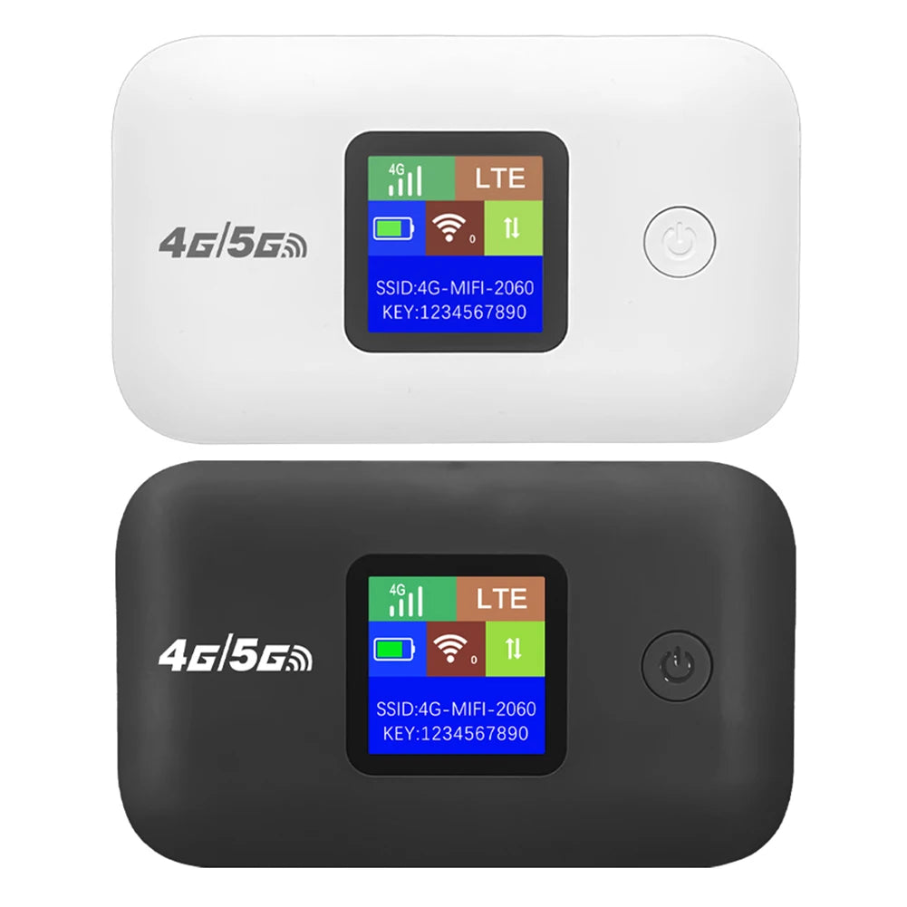 4G/5G Mobile WIFI Router 150Mbps 4G LTE Wireless Router 3500mA Portable Pocket MiFi Modem with Sim Card Slot Mobile WiFi Hotspot