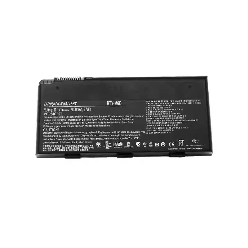Compatible with MSI GT60/70 GX660/680 MS-1763 laptop battery BTY-M6D