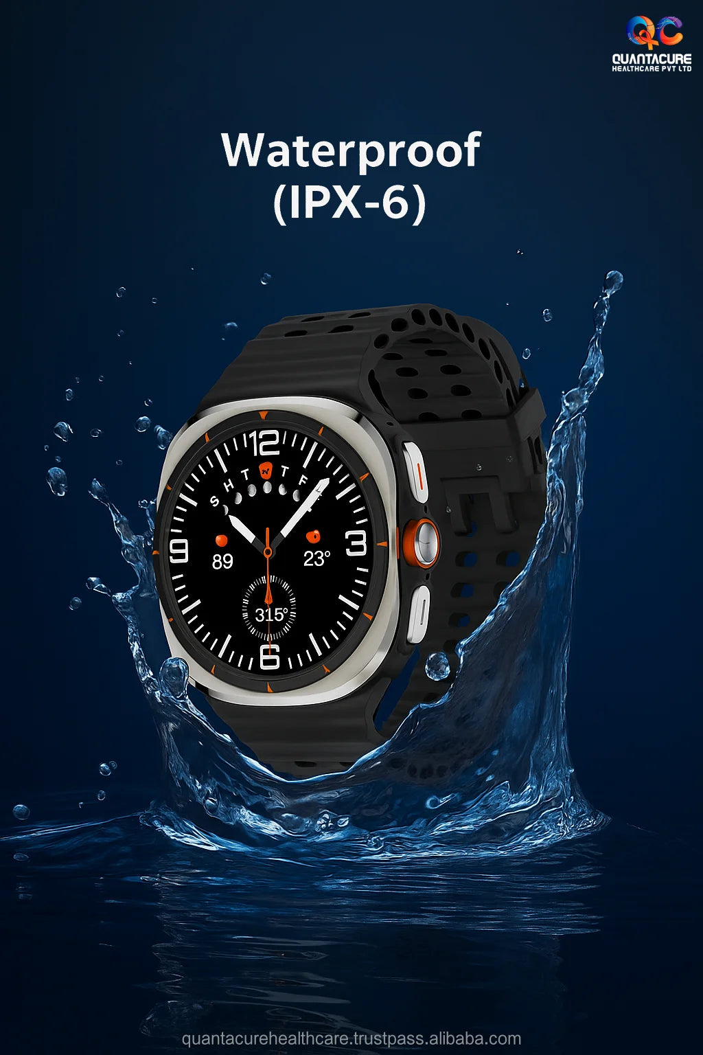 2025 QC AX01 U8 Ultra Android GPS AMOLED Smartwatch Camera 1.5' 480*480 Display 3GB+32GB 5G GPS SIM VoLTE Compass Square