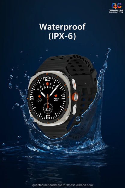 2025 QC AX01 U8 Ultra Android GPS AMOLED Smartwatch Camera 1.5' 480*480 Display 3GB+32GB 5G GPS SIM VoLTE Compass Square