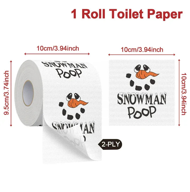 Merry Christmas Toilet Roll Paper Home Santa Claus Bath Toilet Roll Paper Christmas Supplies Xmas Tissue Roll Home New Year