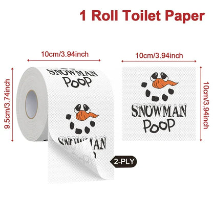 Merry Christmas Toilet Roll Paper Home Santa Claus Bath Toilet Roll Paper Christmas Supplies Xmas Tissue Roll Home New Year