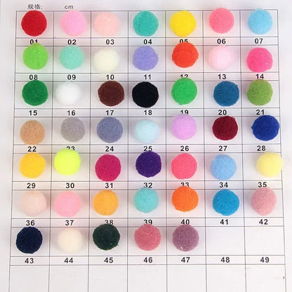 Mini Pompom Mixed Soft Round Pompones Balls Fluffy Pom Pom for Kids DIY Garment Handcraft Craft Supplies 8/10/15/20/25/30mm